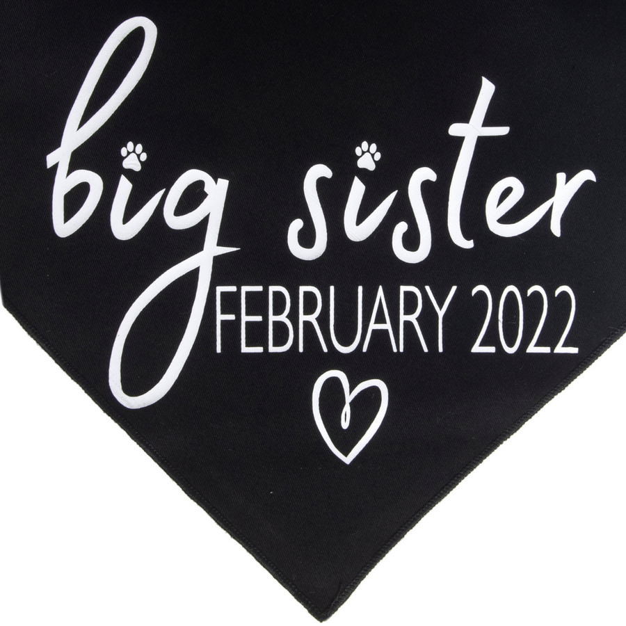 Big Sister with Due Date - Black