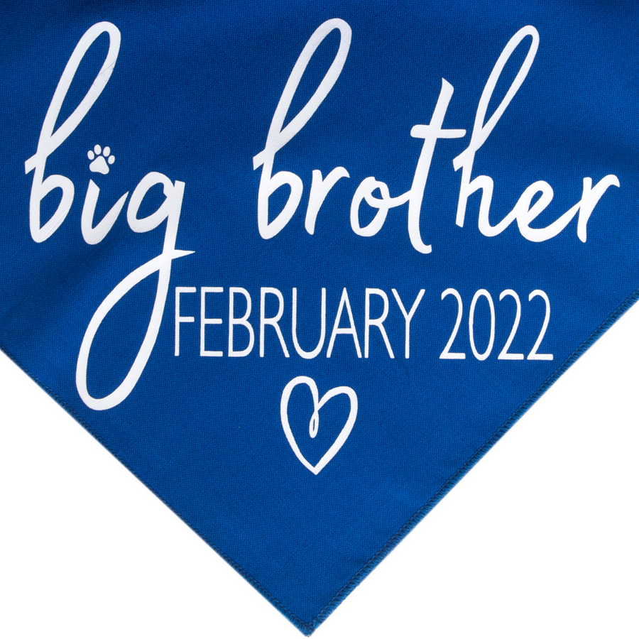 Big Brother with Due Date - Royal Blue