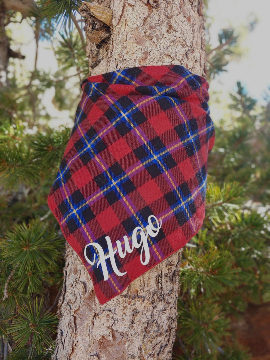Personalized Eve Flannel Bandana + Scarf