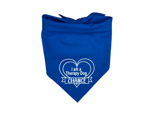 I am a Therapy Dog (Royal Blue) - Personalized with your Dogs Name