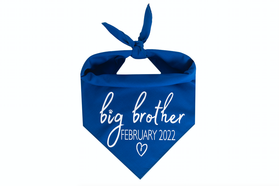 Big Brother with Due Date - Royal Blue