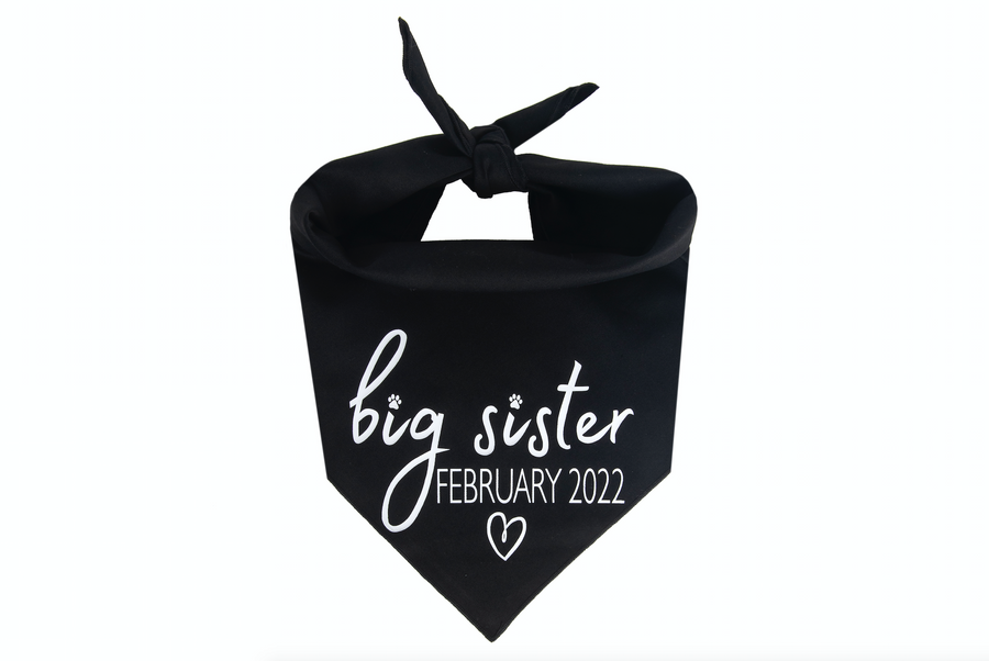 Big Sister with Due Date - Black