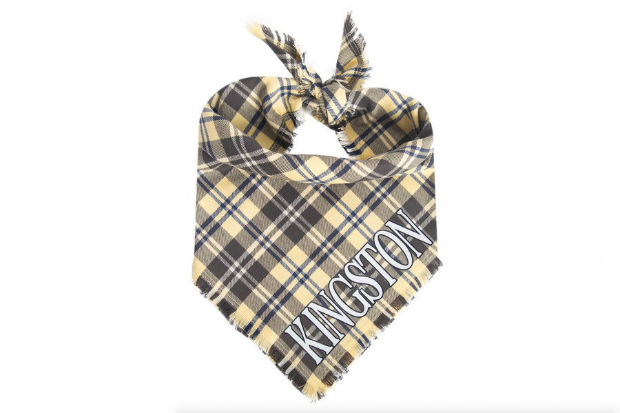 Personalized Buttercup Flannel Fray Bandana + Scarf